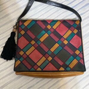 SHARIF MADE IN THE USA PATCHWORK BAG